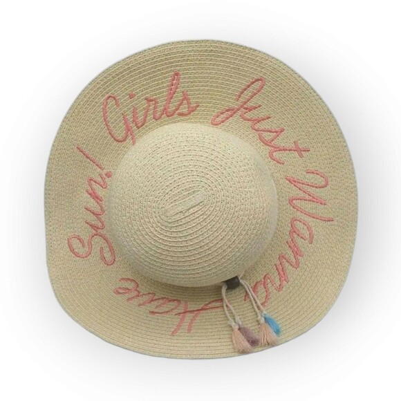 Disney x Junk Food Beach Sun Hat Girls Just Wanna Have Sun! One Size Coastal - Picture 6 of 13